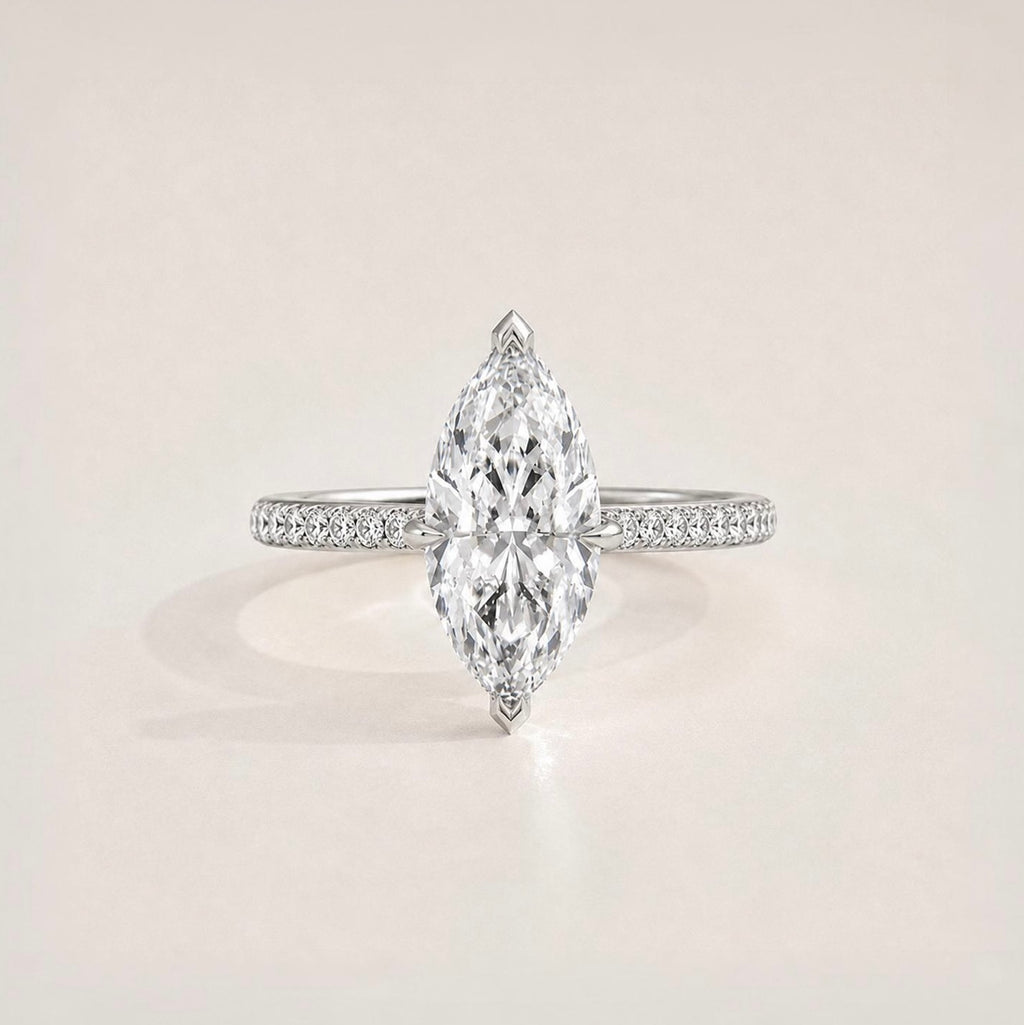 The Marquise Pavé Signature Ring