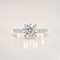 The Round Brilliant Pavé Signature Ring