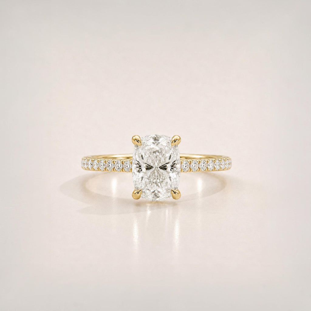 The Cushion Pavé Signature Ring
