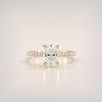 The Cushion Pavé Signature Ring