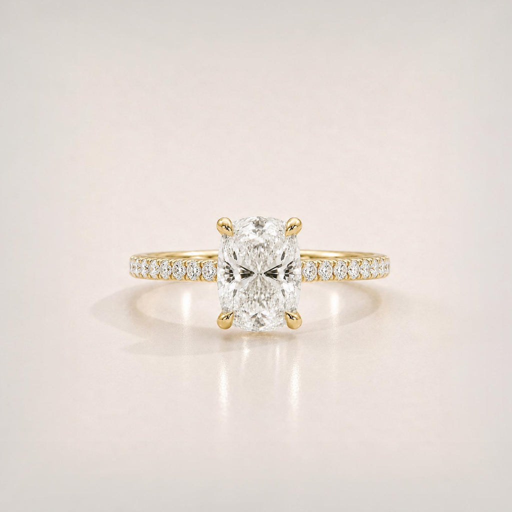 The Cushion Pavé Signature Ring