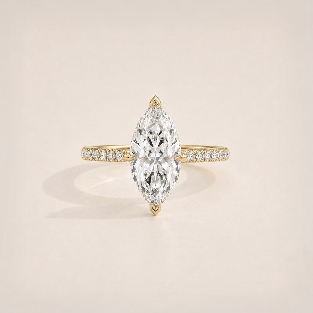 The Marquise Pavé Signature Ring