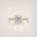 The Round Brilliant Pavé Signature Ring