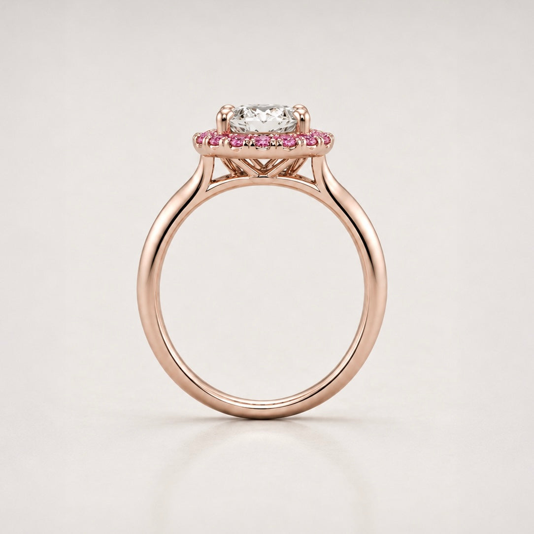 The Oval Pink Halo