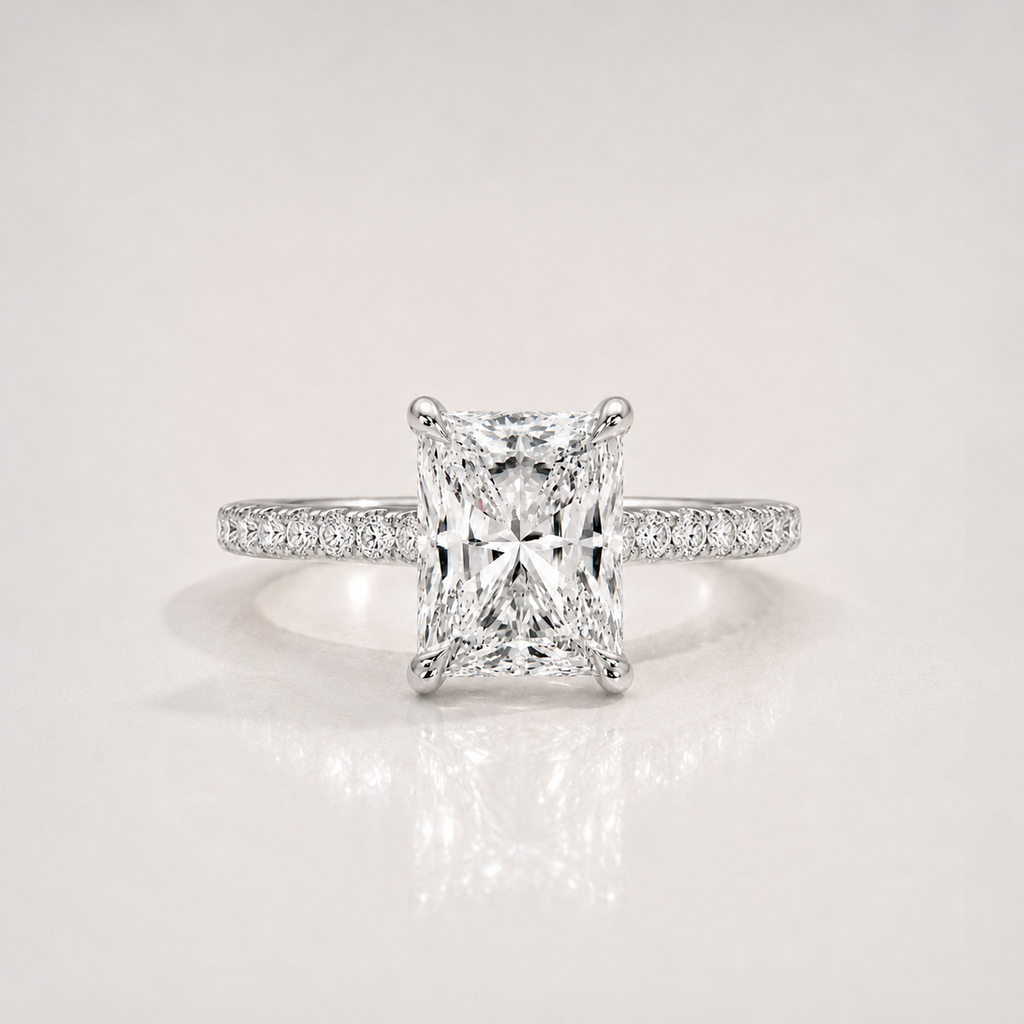 The Radiant Pavé Signature Ring