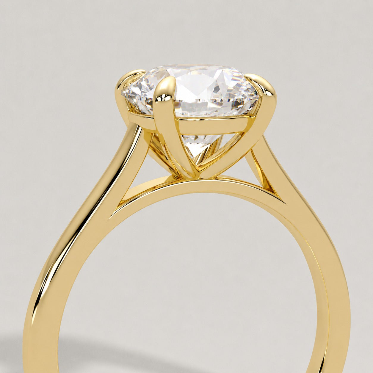 The Alba Solitaire in 18ct Yellow Gold — REAU