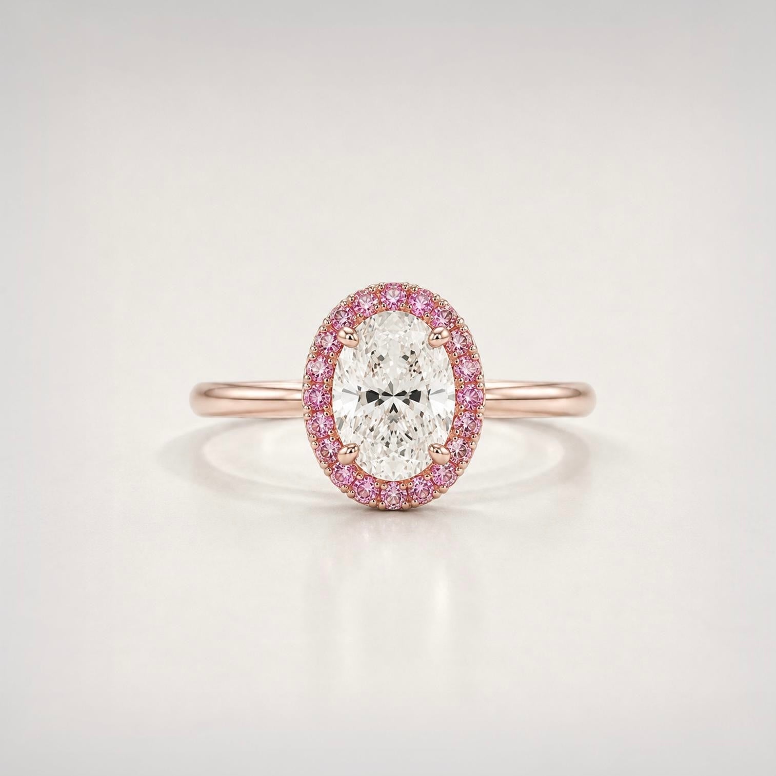 The Oval Pink Halo