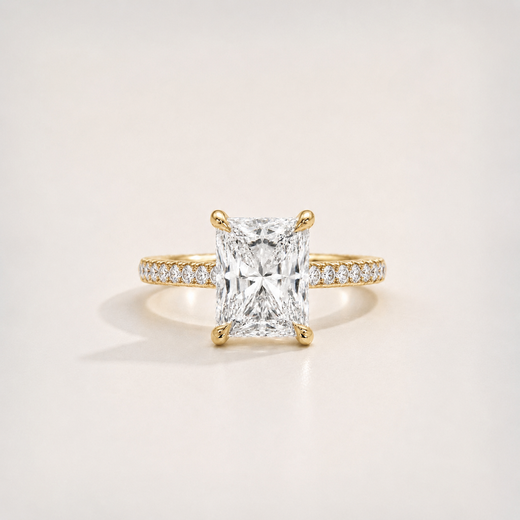 The Radiant Pavé Signature Ring