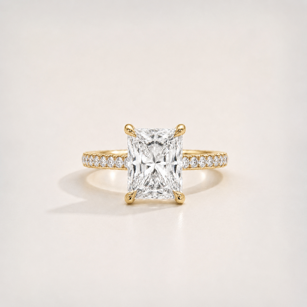 The Radiant Pavé Signature Ring