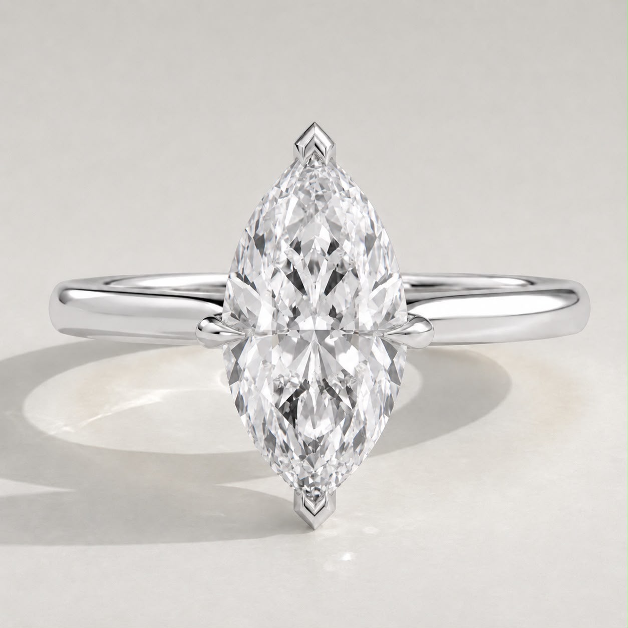 The Skye Solitaire in 18ct White Gold — REAU